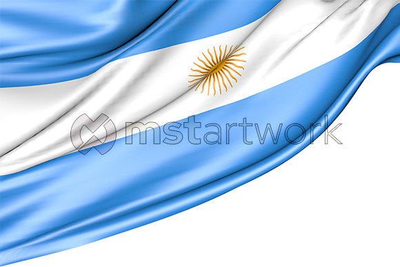 Argentina Flag Isolated on White: A Versatile Design Resource