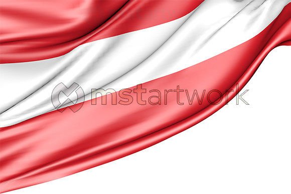 Austria Flag Isolated on White: A Versatile Design Resource