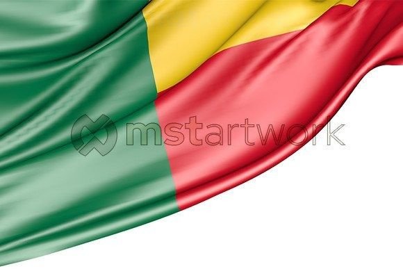 Benin Flag Isolated on White: A Versatile Design Asset for Creative Projects