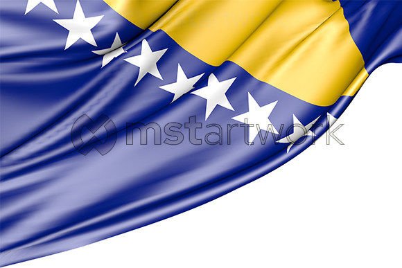 Bosnia and Herzegovina Flag Isolated: A Versatile Design Asset