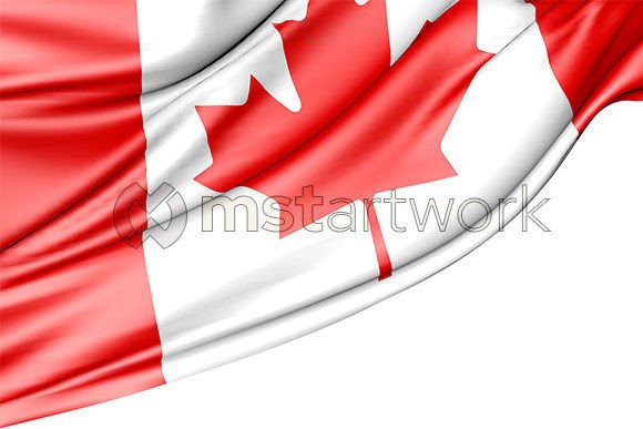 Canada Flag Isolated on White Background: A Versatile Design Resource for Creative Projects