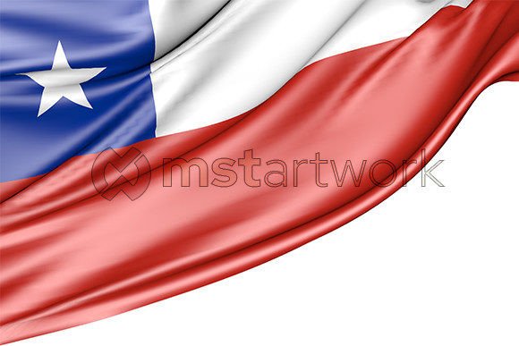 Chile Flag Isolated on White Background: A Versatile Design Asset