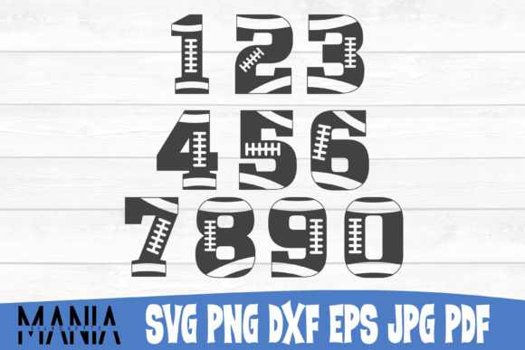 Evaluating Football Numbers SVG Cut File Designs for Crafting Projects