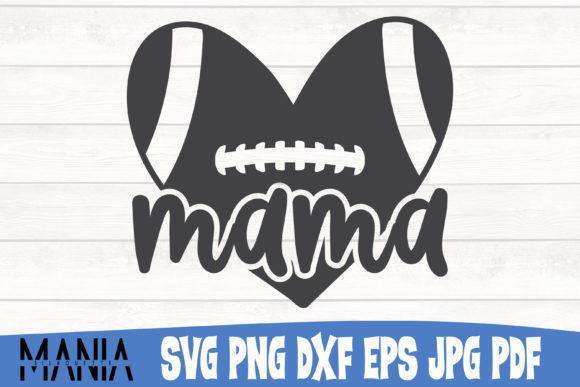 Evaluating the Football Heart Mama SVG Cut File for Creative Projects