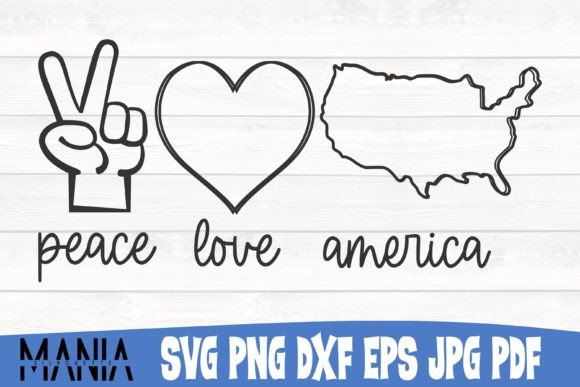 Evaluating the Peace Love America Svg Cut File Design for Professional Crafting