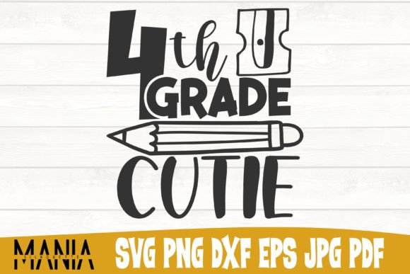 Fourth Grade Cutie: A Versatile Design Asset for Creators and Educators
