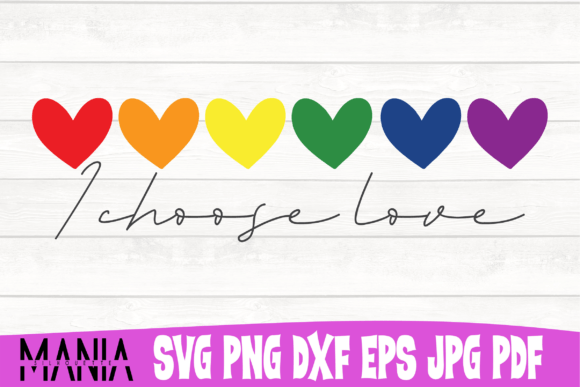 I Choose Love Pride SVG: Versatile Cut File Design