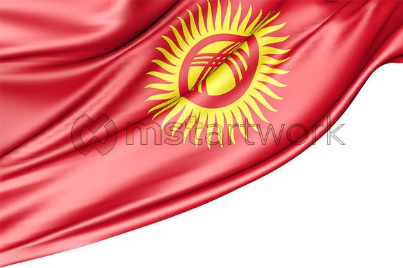 Kyrgyzstan Flag Isolated on White: A Versatile Design Asset for Creative and Professional Use