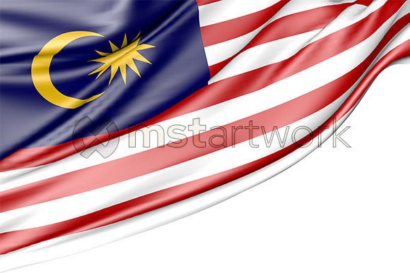 Malaysia Flag Isolated on White: A Versatile Design Resource for Diverse Applications