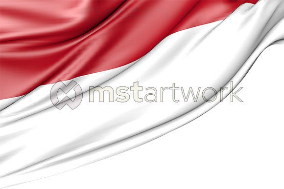 Monaco Flag Isolated on White Background: A Versatile Design Resource