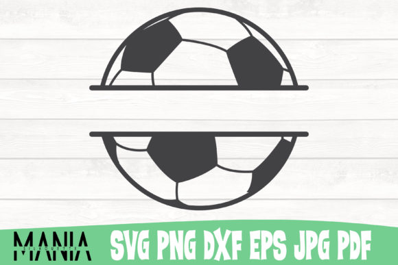 Soccer Monogram Cut File Design Assets