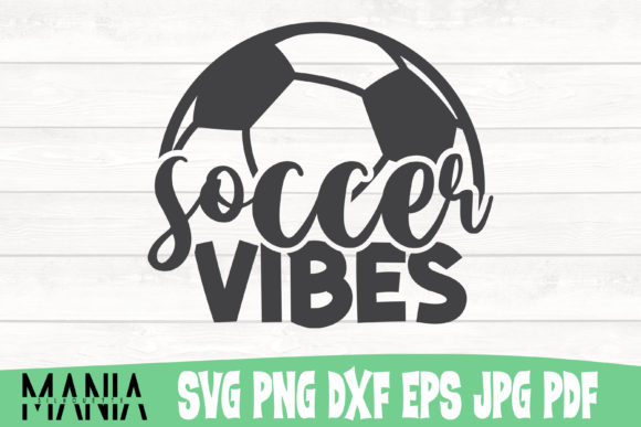 Soccer Vibes Cut File Design: Premium SVG Bundle