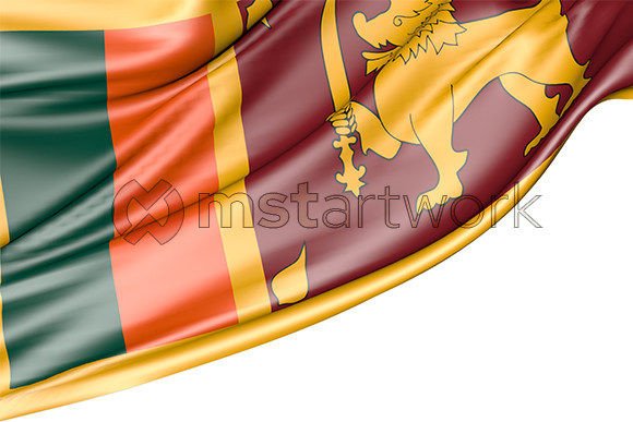 Sri Lanka Flag Isolated on White: A Versatile Design for Every Need