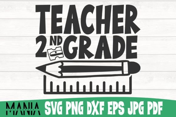Teacher Second Grade Svg Cut File: Strategic Asset for Educators and Creators
