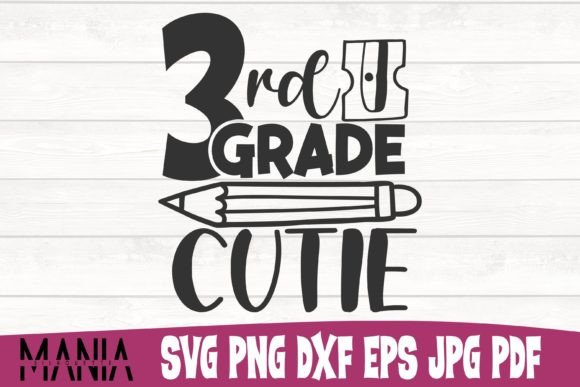 Third Grade Cutie Svg Cut File Design: Creative Applications for Back-to-School Projects