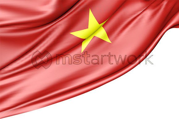 Vietnam Flag Isolated on White
