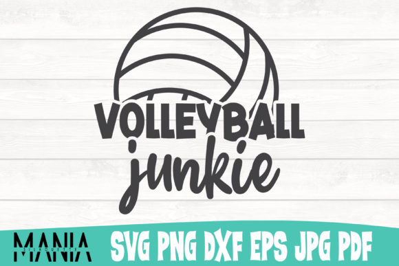 Volleyball Junkie Svg Cut File Design: Elevating Team Spirit and Custom Apparel